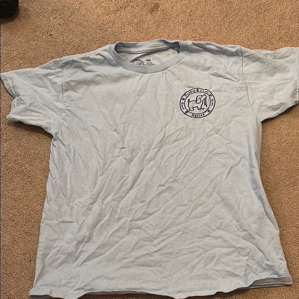 Light Blue Graphic T-Shirt